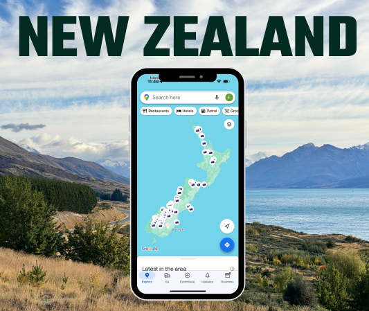 New Zealand custom google maps